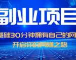 零基础也能轻松赚钱！30分钟学会搭建个人网站，每天轻松日赚1000+！