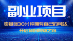 零基础也能轻松赚钱！30分钟学会搭建个人网站，每天轻松日赚1000+！