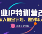 成为IP行业明星，IP合伙人创业掘金计划，精准指导助你年入50W轻松实现！