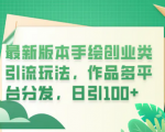 手绘创业引流攻略大公开！如何吸引200+粉？多平台操作秘籍揭晓！