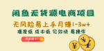 无风险易上手轻松掌握赚钱的秘诀！低成本高回报，让你轻松实现月入过万！
