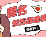 秘密赚钱！网站源码教程大揭秘！冷门匿名短信项目月入过万！