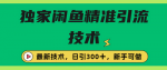 闲鱼快速引流玩法实用分享!  一种简单容易上手的高效引流方法，轻松日引上百粉！