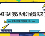 热门引流Ai漫改头像项目，轻松日入200+！小白0基础易上手！
