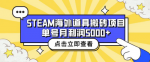 亲身体验20多个副业，吐血推荐无需经验的靠谱steam游戏搬砖项目！每天操作轻松赚钱！