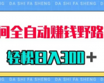 学会了这个野路子的赚钱新玩法，轻松月赚10000+，适合普通人去做！