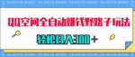 学会了这个野路子的赚钱新玩法，轻松月赚10000+，适合普通人去做！