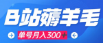 每天几分钟B站薅羊毛，单号300+可批量操作，有手就能操作!