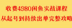 独家外部实战教程！轻松找到收费4980的闲鱼货源，已验证单号超过4000+！