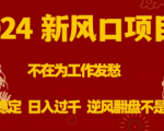 2024年最火爆投资项目，告别工作焦虑，长期稳定日收入过千，逆风翻盘成为现实！