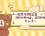利用深度去重技术，让你的视频轻松月入过万！