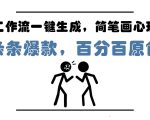 5分钟轻松上手！AI工作流一键生成简笔画心理学，百分百原创，爆款必备！